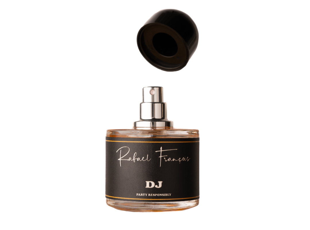 Perfume for the party & date night 'DJ'. Best perfumes for Men & Women online. Best long lasting perfume for Men & Women in India. Rafael François.