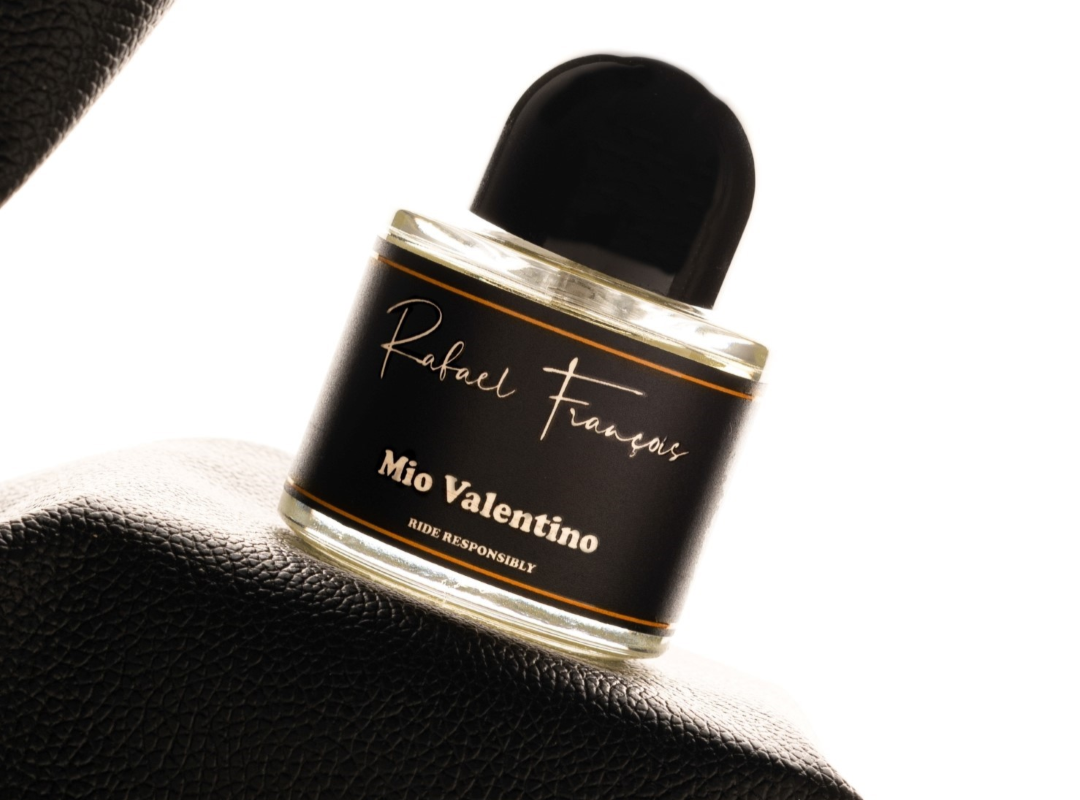 The biker perfume 'Mio Valentino'. Perfumes under 500 in India. Best long-lasting perfume for Men & Women in India. Rafael François.